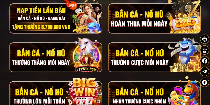 Tổng hợp khuyến mãi game bài 789WIN hot năm 2023